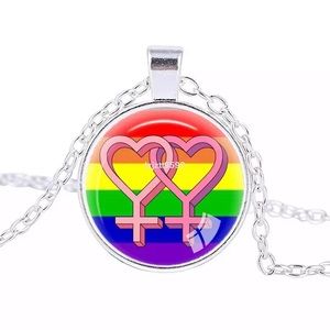 LGBTQ 🏳️‍🌈 Double Venus Heart 💜 Necklace